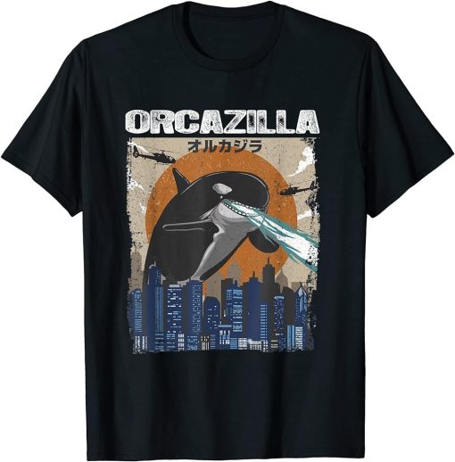 Vintage Funny Orcazilla T-Shirt