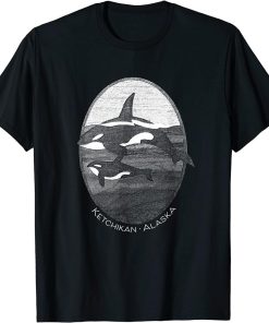 Ketchikan Alaska Orca Killer Whale Graphic Souvenir T-Shirt