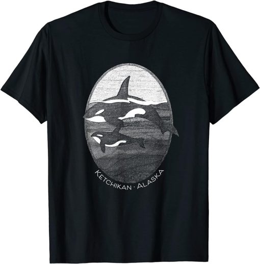 Ketchikan Alaska Orca Killer Whale Graphic Souvenir T-Shirt