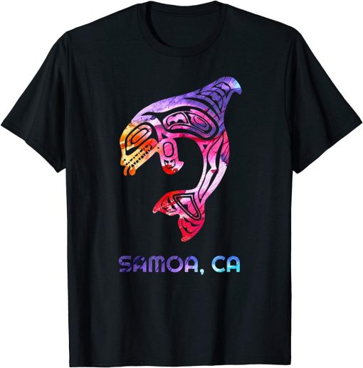 Samoa California Orca Killer Whale Native American T-Shirt